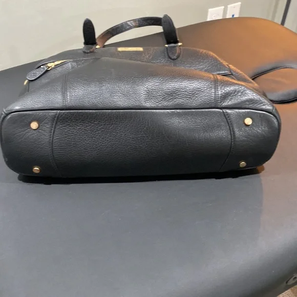 Lily Jade Rosie Black leather baby diaper bag purse. Excllt condition. - Picture 8 of 9